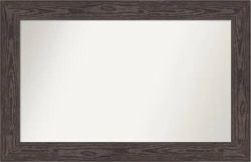 Vista 533 de Amanti Art Espejo personalizado, espejo de baño negro puente, espejo de pared o espejo de tocador de baño sobre el fregadero (26 x 26 pulgadas)