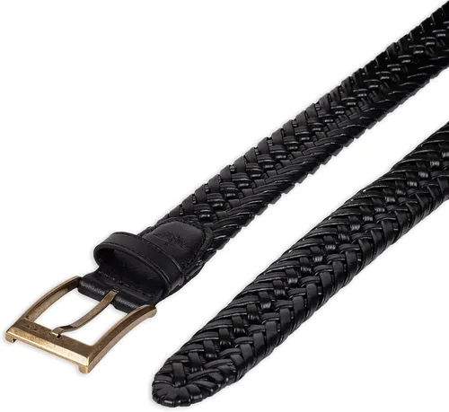 Vista 4 de Dockers - Cinturón de vestir y casual de cuero trenzado para hombre