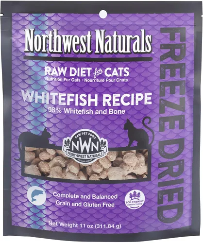 Vista 16 de Northwest Naturals Alimento liofilizado de carne de res y trucha para gatos y gatitos, bocados del tamaño de un bocado, saludable, limitado