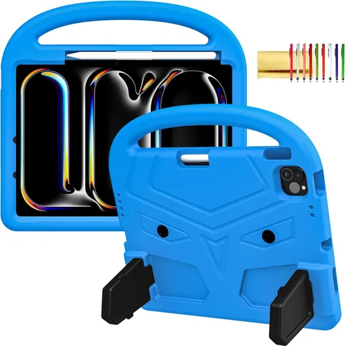 Vista 16 de Funda para niños para iPad Pro 11 2022/2021/2020 (4ª/3ª/2ª generación), a prueba de golpes, EVA, funda protectora [compatible con carga de lápiz]