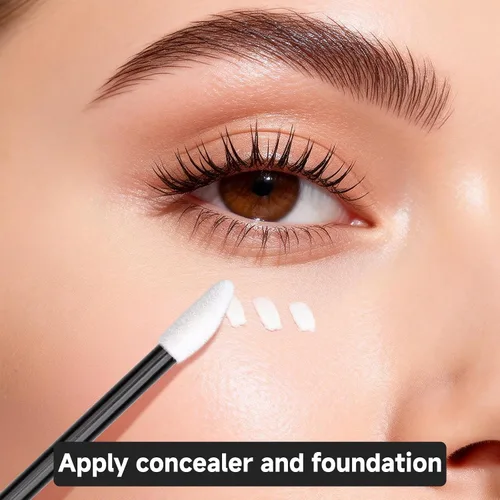 Vista 7 de G2PLUS 100 aplicadores de brillo de labios, cepillos de labios desechables, aplicadores de brillo de labios, aplicadores de brillo de labios