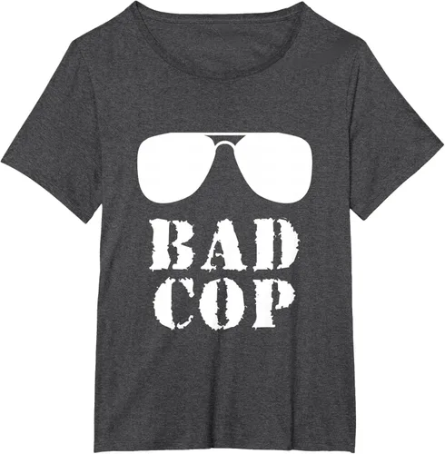 Vista 28 de Bad Cop Funny Police - Camiseta a juego para padre e hijo, Negro, S