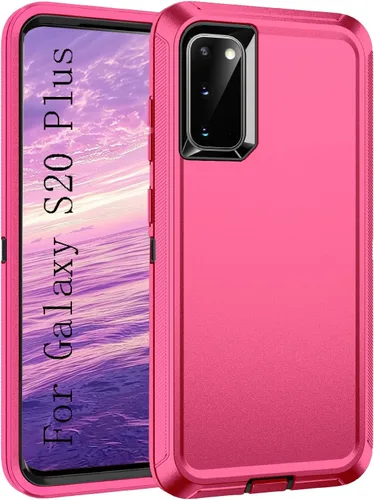 Vista 10 de Funda para Galaxy S20 Plus 5G, a prueba de golpes, a prueba de caídas, a prueba de polvo, 3 capas, protección de cuerpo completo, resistente