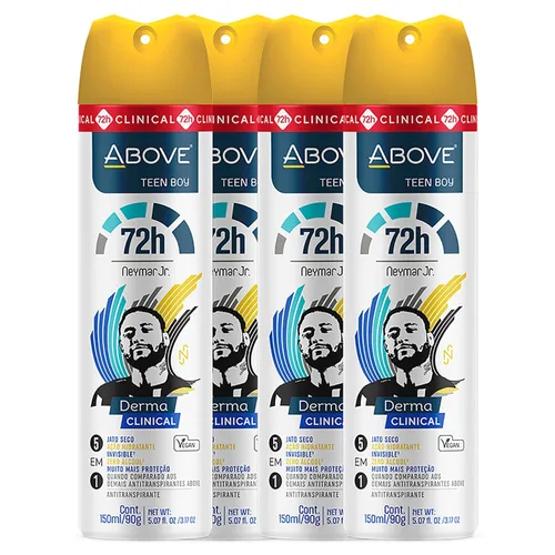 Vista 3 de ABOVE Derma Clinical - Desodorante antitranspirante 72 horas, 3.17 onzas, desodorante en aerosol seco para mujeres, antitranspirante en aerosol, sin