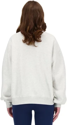 Vista 4 de New Balance Sudadera Sport Essentials de forro polar con cuello redondo para mujer