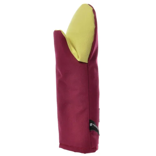 Vista 28 de San Jamar KT0215 Kool-Tek Manopla de protección para horno para temperatura convencional Nomex, 15" de longitud, rojo