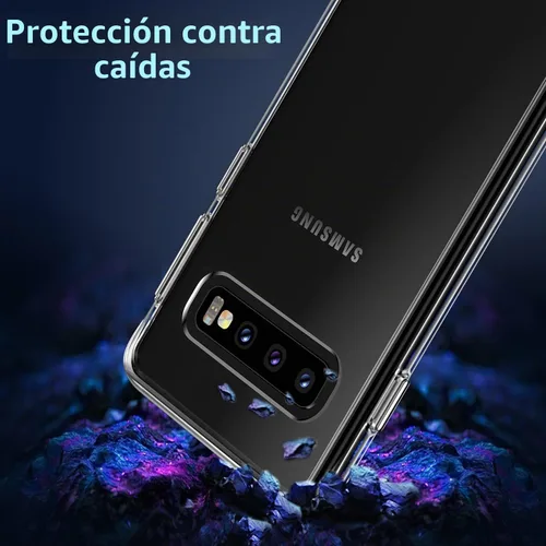 Vista 3 de Rayboen Funda para Samsung Galaxy S10+ Plus, transparente