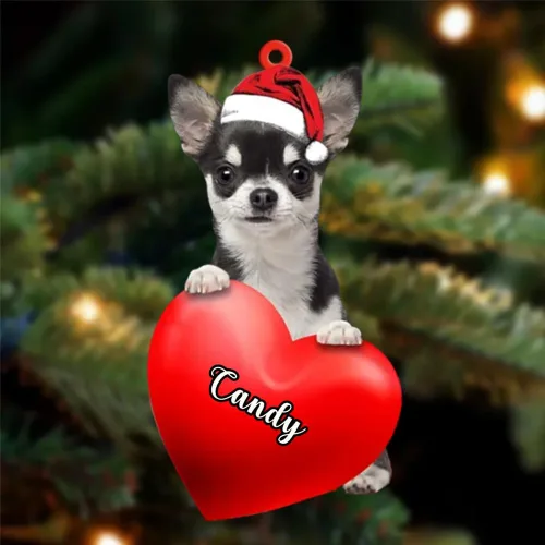 Vista 11 de Adornos de Navidad personalizados para perros, nombre personalizado, adorno de Malamute de Alaska, adornos acrílicos, regalos de Navidad, amantes