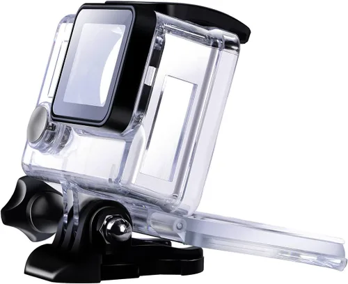 Vista 4 de Suptig Funda protectora de carga con alambre conectable, esqueleto protector lateral abierto compatible con cámara GoPro Hero 4 Hero 3, 3+.