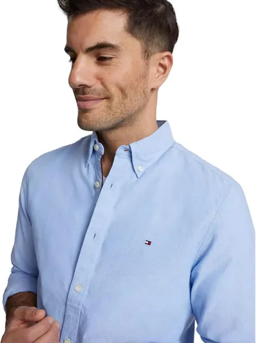 Vista 3 de Tommy Hilfiger Camisa casual de manga larga con botones para hombre, de ajuste regular, colección 2024