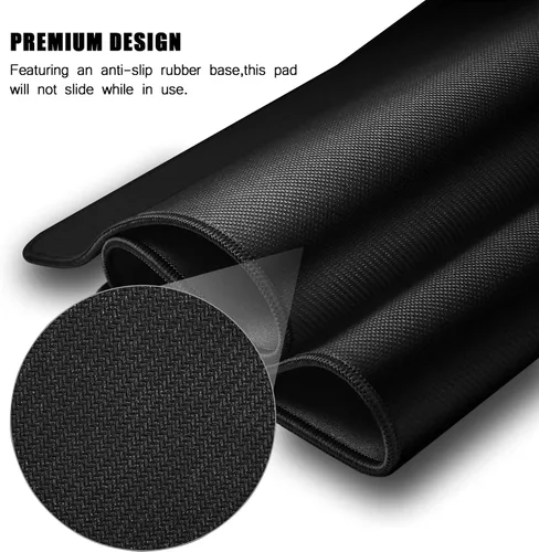 Vista 5 de Tapete VIPAMZ para mouse para juegos, XXXL, portátil, tamaño grande, base de hule antiderrapante, tejido con tratamiento especial con control