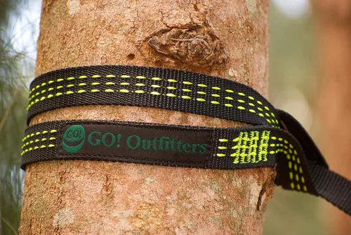 Vista 2 de Go Outfitters Juego de correas para árbol de hamaca Quick Link