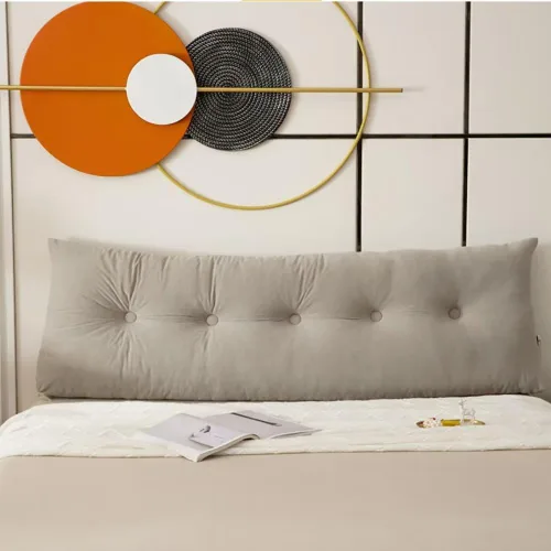 Vista 2 de Almohada de cabecera tamaño Queen para cama, almohada de sofá cama, cojín de cabecero, almohada de cuña tamaño King