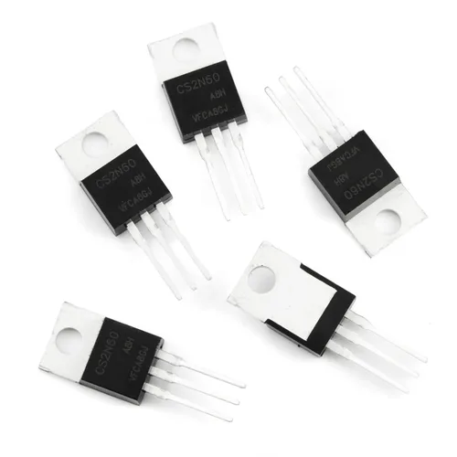 Vista 4 de Chanzon 2N60 TO-220AB NMOS MOS N-Channel Power MOSFET Transistor, alto voltaje y corriente nominal, (paquete de 10 unidades)