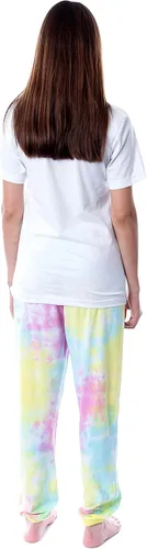 Vista 4 de INTIMO Saved By The Bell - Conjunto de pijama para dormir con personaje de Bayside para mujer