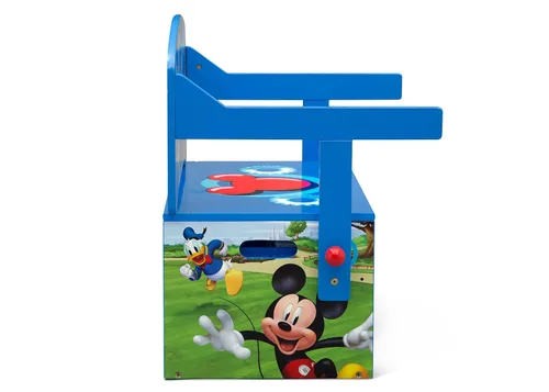 Vista 7 de Delta Children - Banco de actividades convertible para niños, con certificado Greenguard Gold, Mickey Mouse de Disney
