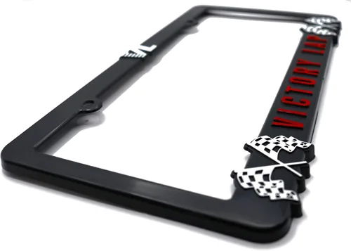 Vista 2 de Victory Lap - Marco universal para matrícula elevado en 3D, 1 paquete de cubierta para placa de automóvil Soporte universal para placa