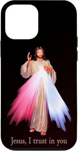 Vista 16 de Funda para iPhone 13 Pro Max Jesús con la que confío en ti Divina Misericordia Misericordiosa Jesús