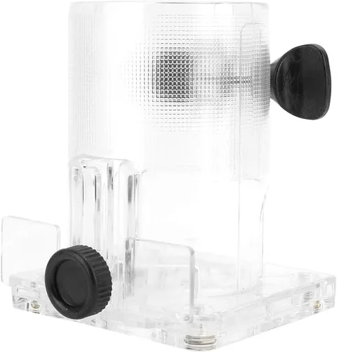 Vista 9 de Enrutador protector para recortadora, base transparente, para carpintería, base de plástico, herramientas eléctricas, accesorios de protección