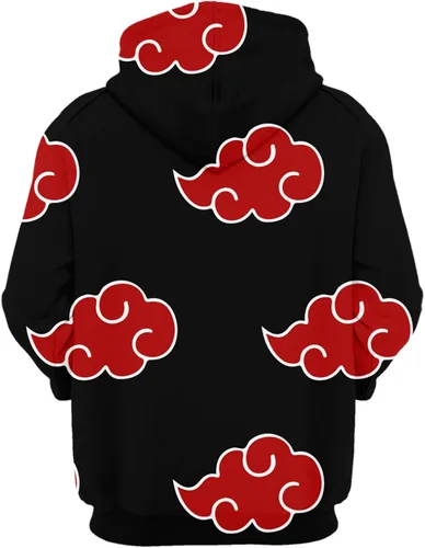 Vista 2 de BAFLO Sudadera con capucha de anime con estampado 3D de moda, sudadera con capucha para disfraz de cosplay para adultos