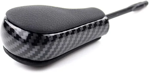 Vista 6 de Pomo de palanca de cambios de cuero automático para BMW E36 (1997-1999) E38 E39 E46 Z4 Z3 E53 X5 X3 E60 (negro)