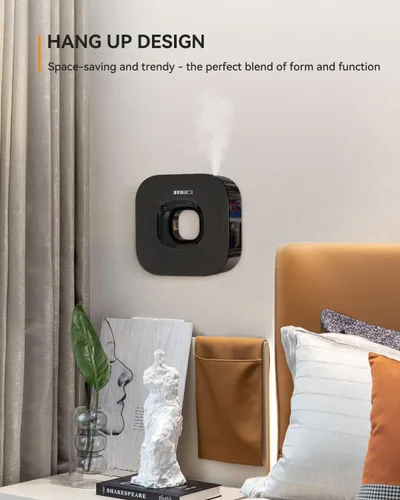 Vista 6 de MEIDI Difusor de aceite esencial sin agua, difusor de aromaterapia inalámbrico Bluetooth con control de aplicación, ajuste inteligente