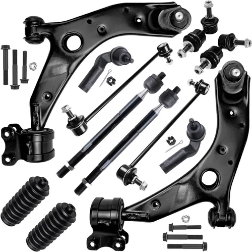 Vista 34 de Detroit Axle - Kit de extremo delantero para Hyundai Sonata XG350 XG300 Kia Optima, 2 brazos de control superiores con juntas de bola, 2 brazos