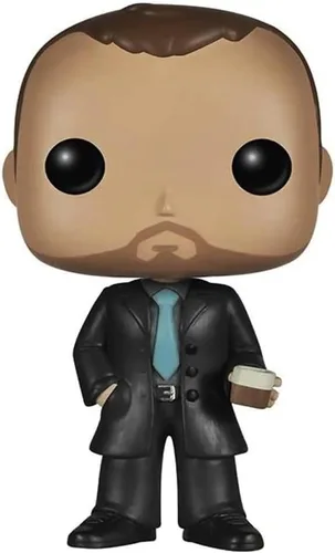 Vista 5 de POP Supernatural - Figura de vinilo Crowley Funko (incluye funda protectora de caja compatible)