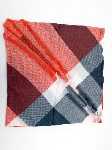 Vista 12 de Wander Agio - Bufanda envolvente con diseño a cuadros o triangular para mujer, cálida y larga, de punto, sensación de cachemira, chal