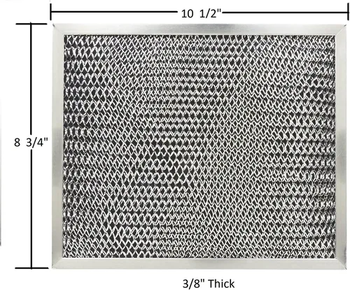Vista 3 de Blendin Filtro de aire y grasa de carbón de aluminio, compatible con Broan-NuTone S97007696, 41F, Campanas extractoras de cocina sin conductos