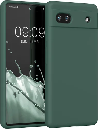 Vista 53 de kwmobile Funda Compatible con Google Pixel 6 Pro - Funda de teléfono de silicona TPU con acabado suave - Azul Arrecife