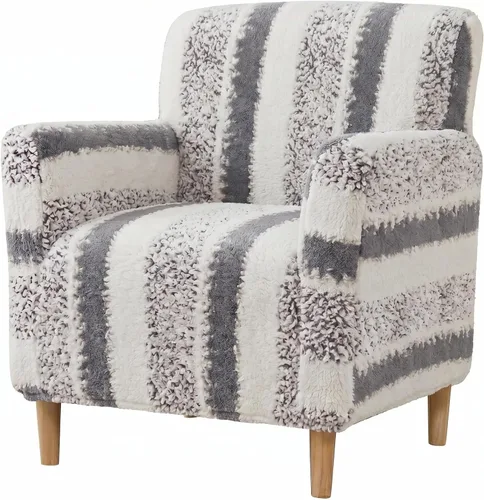 Vista 14 de LiveGo - Funda elástica para sillón de mediados de siglo moderno de 1 pieza, fundas de acento de jacquard para silla con brazos, fundas impermeables