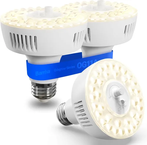 Vista 23 de Barrina Orbgrow OG11A - Bombillas de cultivo para plantas de interior, atenuación y sincronización integradas, 4000K 11W (equivalente a 100 W)