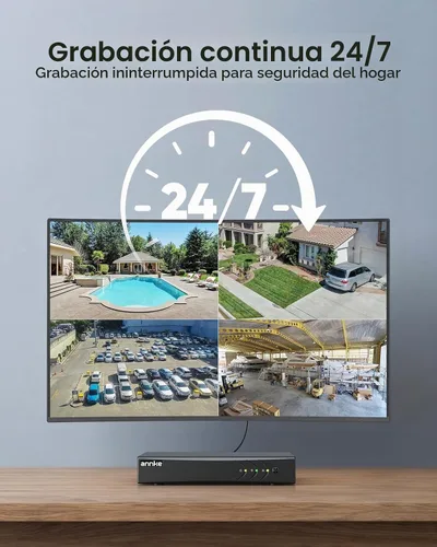 Vista 6 de ANNKE Sistema de cámara de seguridad al aire libre con cable de 8CH 5MP