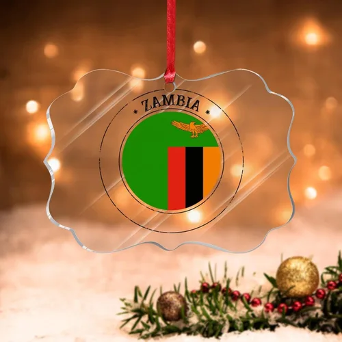 Vista 10 de Bandera de Andorra, adorno colgante de Navidad, bandera nacional, decoraciones de Navidad, adornos acrílicos, colgante para árbol de Navidad