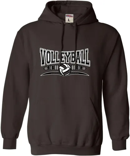 Vista 23 de Go All Out Sudadera con capucha para hombre y mujer con diseño fresco de voleibol