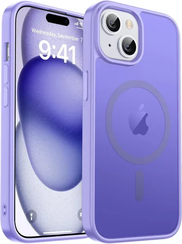 Vista 86 de zapica Funda magnética para iPhone Air, con protector de pantalla de vidrio templado, compatible con MagSafe, translúcida mate, a prueba de golpes