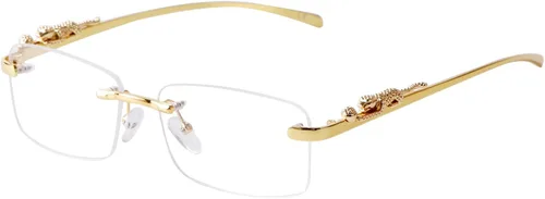 Vista 22 de Rimless Sunglasses for Men Women Small Narrow Rectangle Sunglasses 2 piezas: azul degradado+marrón degradado