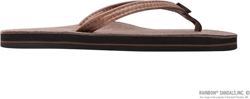 Vista 4 de Rainbow Sandals Cuero de lujo para mujer - Soporte de arco de una sola capa con correa estrecha de 12