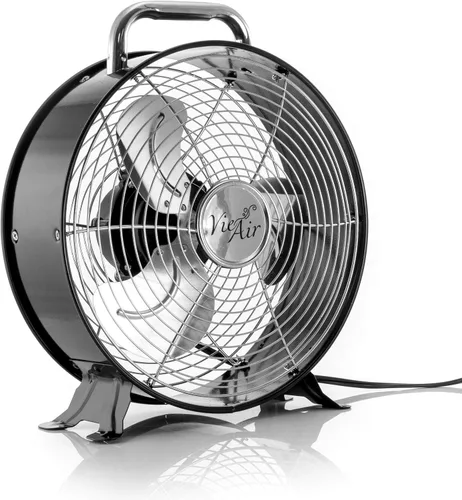 Vista 2 de Vie Air Ventilador de tambor de metal duradero de doble velocidad potente y silencioso de alta velocidad, 12 pulgadas de ancho