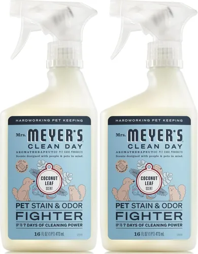 Vista 12 de Mrs. MEYER'S CLEAN DAY - Combatiente de manchas y olores para mascotas, aroma a hoja de coco, 16 onzas líquidas (paquete de 6)