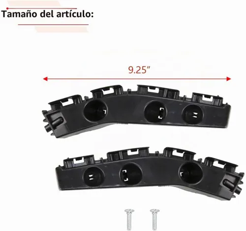Vista 3 de RLB-HILON Soporte de parachoques delantero compatible con Jeep Compass 2011 2012 2013 2014 2015 2016 2017 año, para 5182596AC 5182597AC