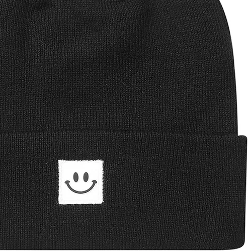 Vista 2 de MaxNova - Gorro de punto con cara sonriente para hombres y mujeres