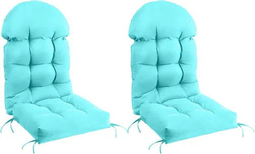 Vista 15 de FUNBERRY - Cojín para silla Adirondack, cojines gruesos y cómodos para mecedora, antideslizante, con protector contra decoloración, impermeable