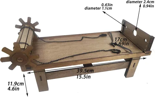 Vista 2 de Estante de tortura a escala 1/6, modelo medieval de tortura, cuerpo de soldado, figura femenina, accesorios de escena, accesorios para 12 pulgadas
