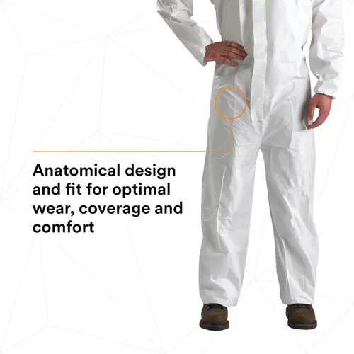 Vista 5 de 3M 4510Overoles desechables, 3XL, Blanco, 25