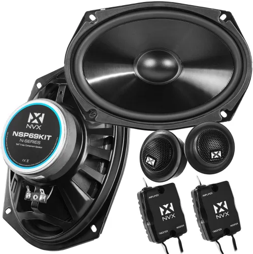 Vista 14 de NVX NSP35 - Altavoces para automóvil de 3.5 pulgadas, 200 W máximo, 70 W RMS, coaxial de 2 vías con tweeters de cúpula de seda y X-overs integrados