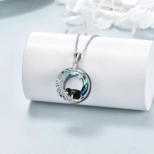 Vista 3 de ONEFINITY Penguin Necklace Sterling Silver Penguin Jewelry Gifts for Women Daughte