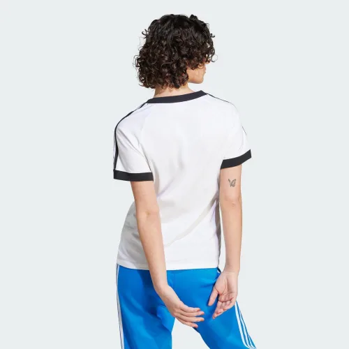 Vista 3 de adidas Originals Adicolor Classics - Camiseta delgada de 3 rayas para mujer