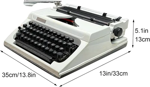 Vista 4 de Máquina de escribir tradicional manual, máquina de escribir manual clásica, procesador de palabras clásico para escribir novelas en cualquier lugar
